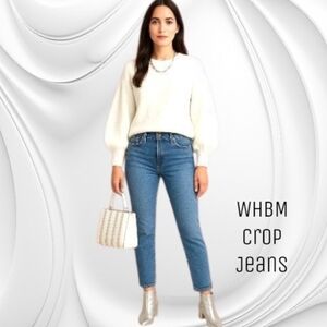 White House Black Market Classic Blue Ankle Jeans